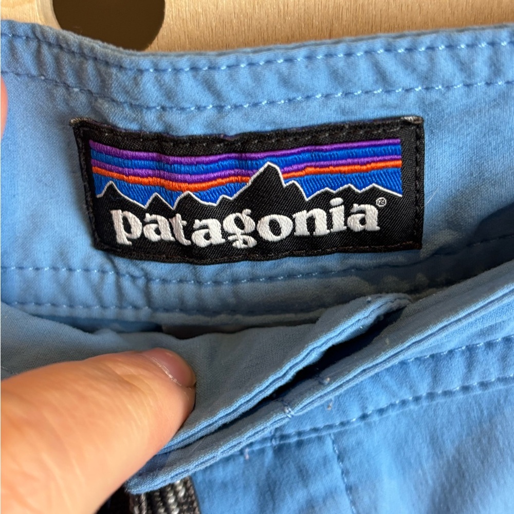 Patagonia Mens Stretch Wavefarer Board Shorts Blue Size 36  10” Inseam Swim - Picture 4 of 7